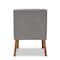 Baxton Studio Stewart MidCentury Modern Grey Velvet Upholstered and Walnut Brown Finished Wood Dining Chair 214-11698-ZORO - alternate 4